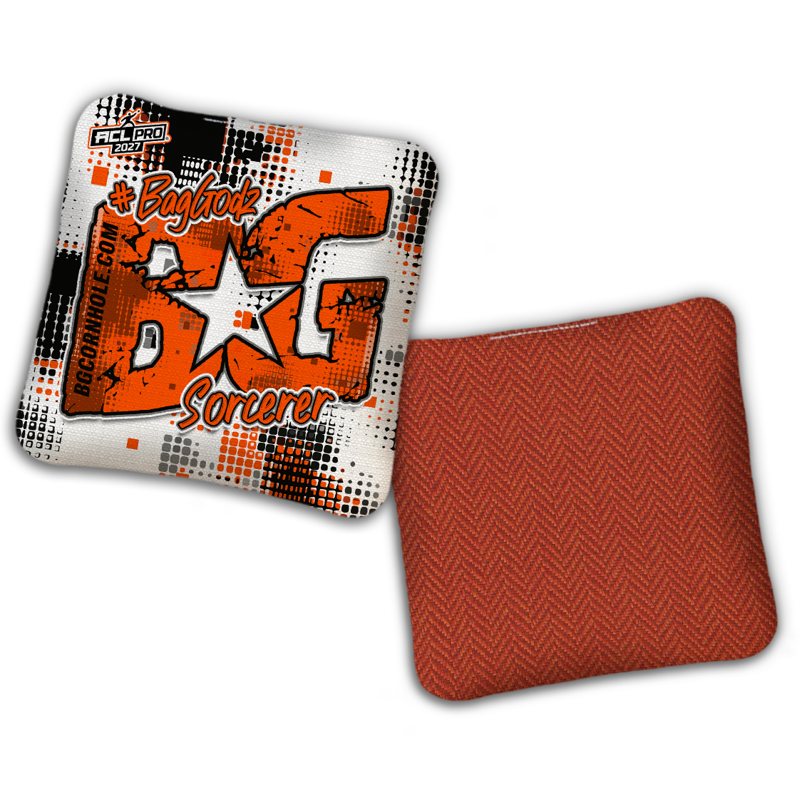 2027 ACL - BG Multiple Bag Models "PHANTOM GRID" - Pro Stamped Cornhole Bags - SET OF 4 BAGS