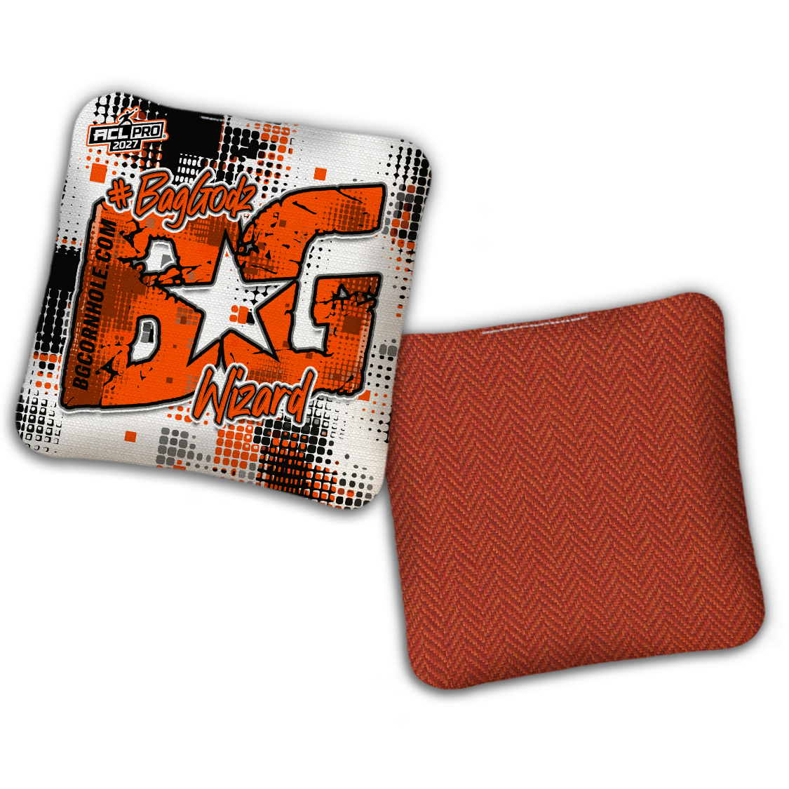 2027 ACL - BG Multiple Bag Models "PHANTOM GRID" - Pro Stamped Cornhole Bags - SET OF 4 BAGS
