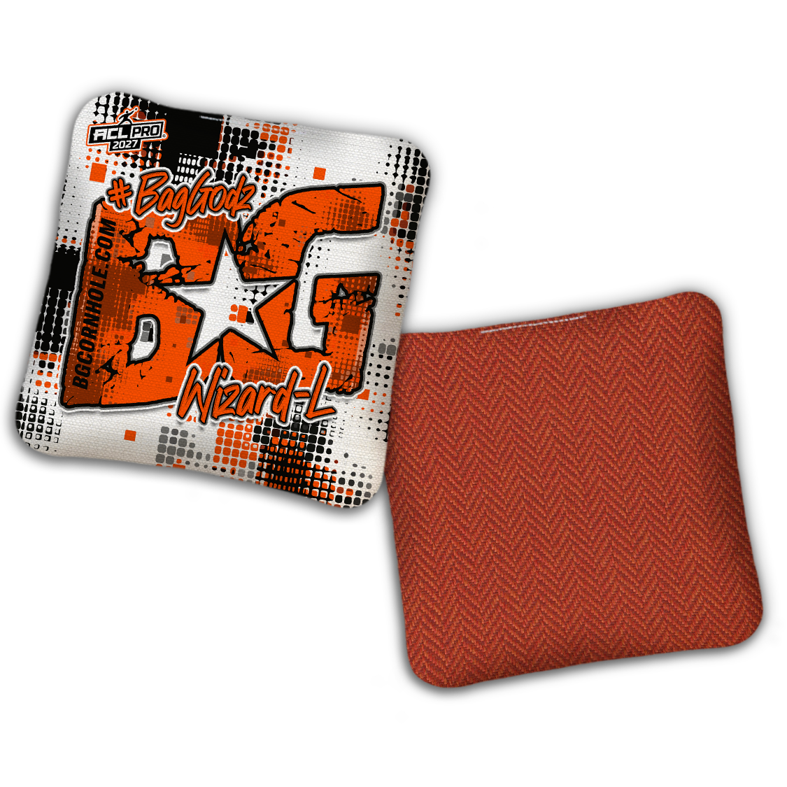2027 ACL - BG Multiple Bag Models "PHANTOM GRID" - Pro Stamped Cornhole Bags - SET OF 4 BAGS