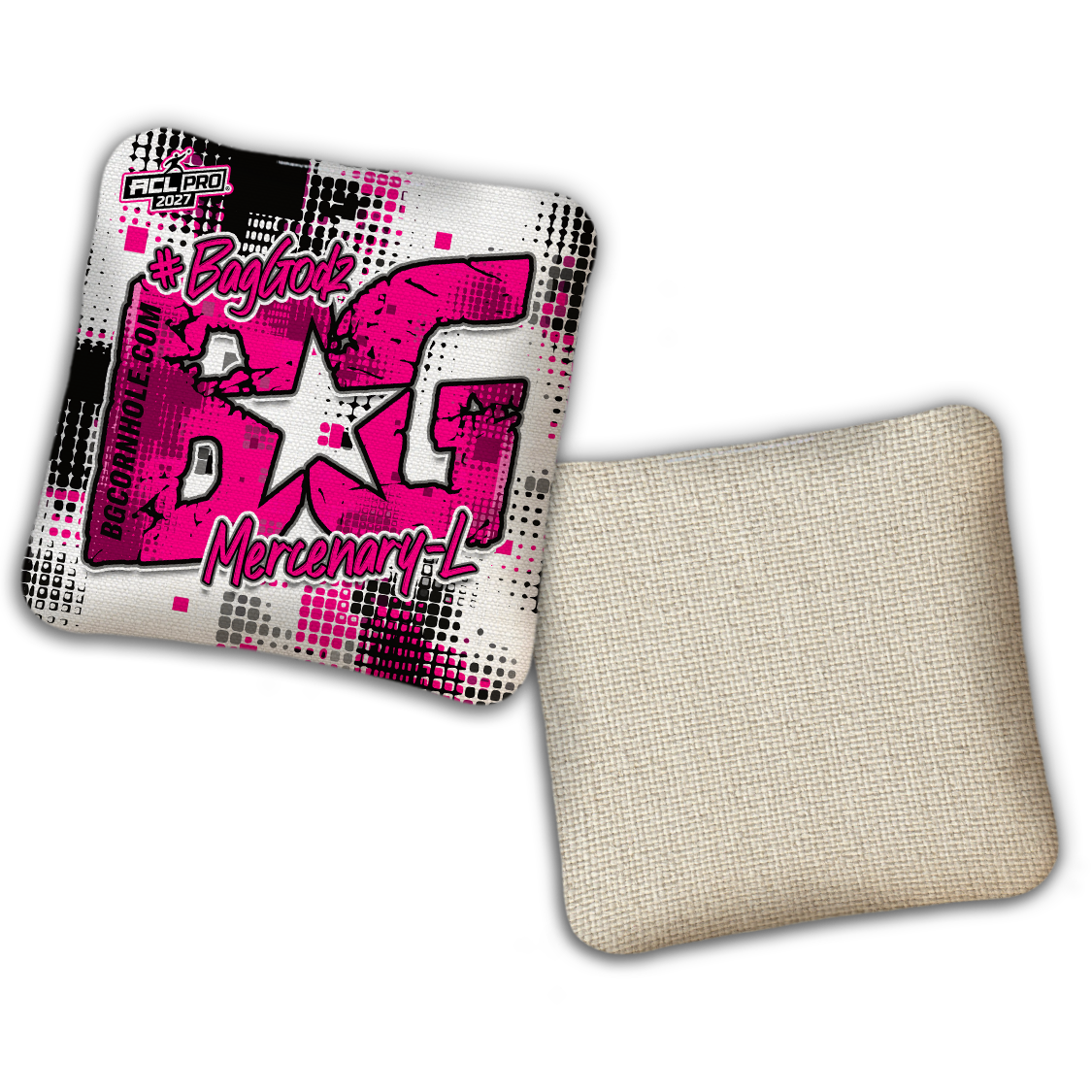 2027 ACL - BG Multiple Bag Models "PHANTOM GRID" - Pro Stamped Cornhole Bags - SET OF 4 BAGS