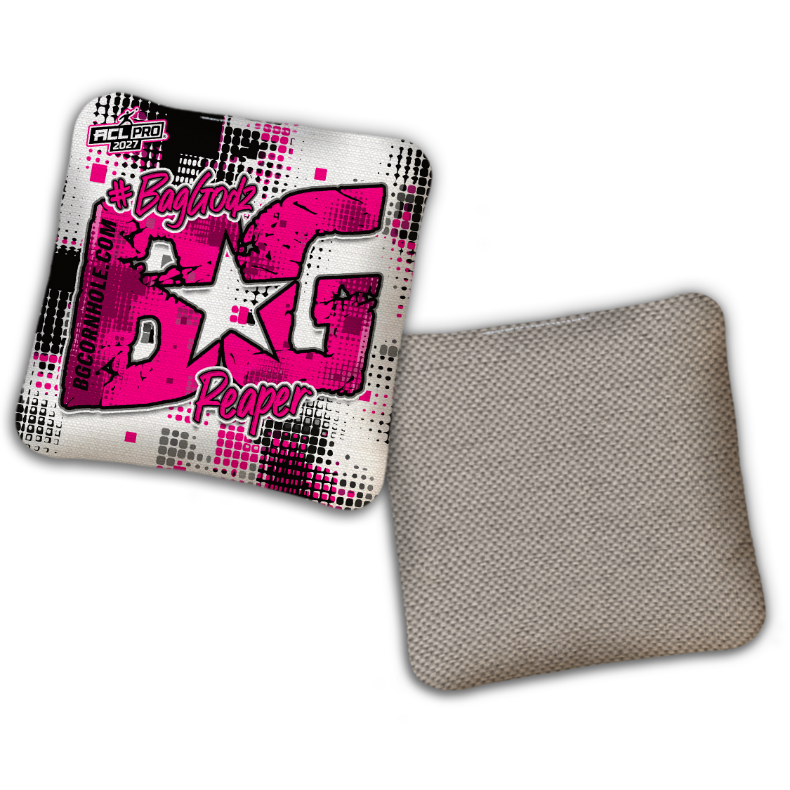 2027 ACL - BG Multiple Bag Models "PHANTOM GRID" - Pro Stamped Cornhole Bags - SET OF 4 BAGS