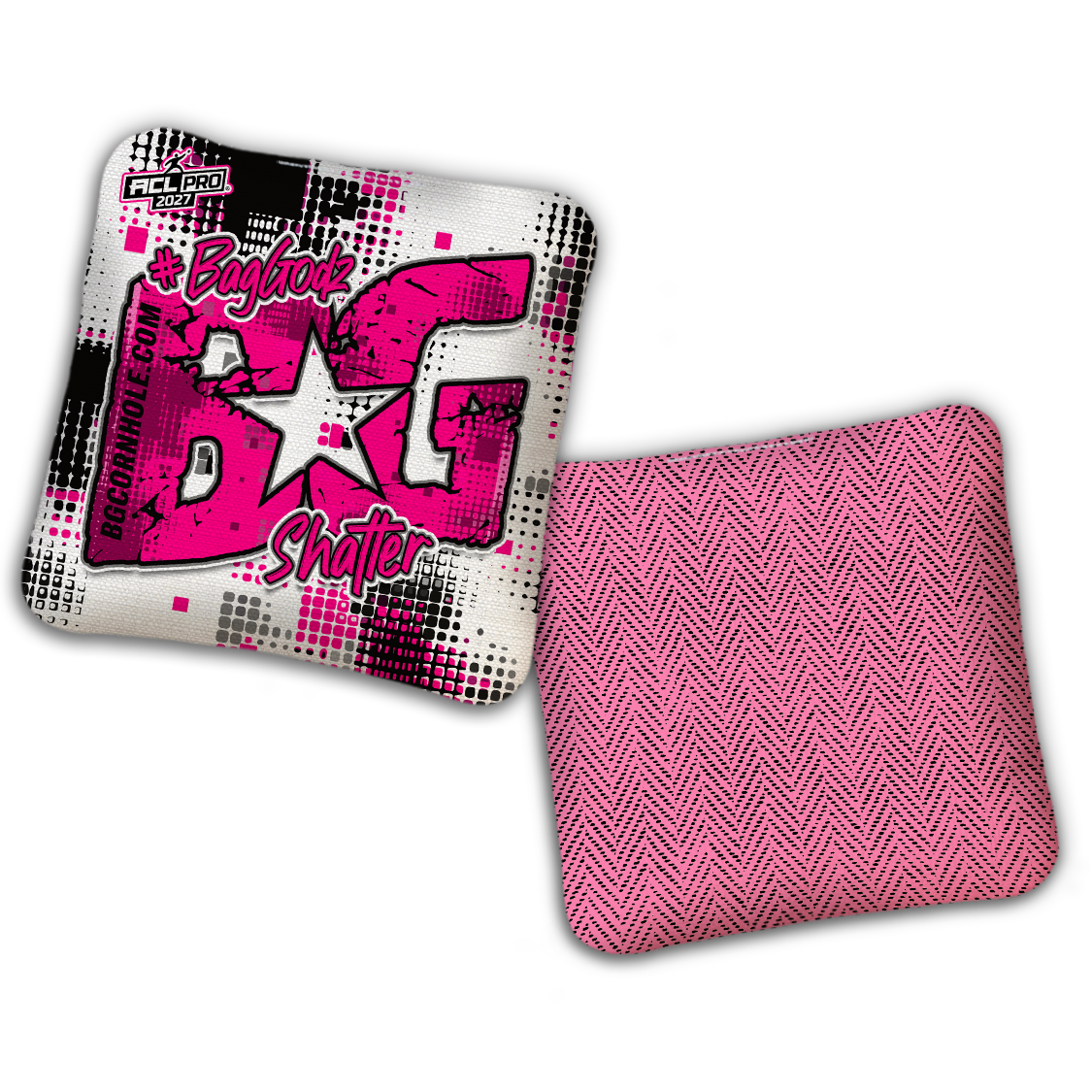 2027 ACL - BG Multiple Bag Models "PHANTOM GRID" - Pro Stamped Cornhole Bags - SET OF 4 BAGS