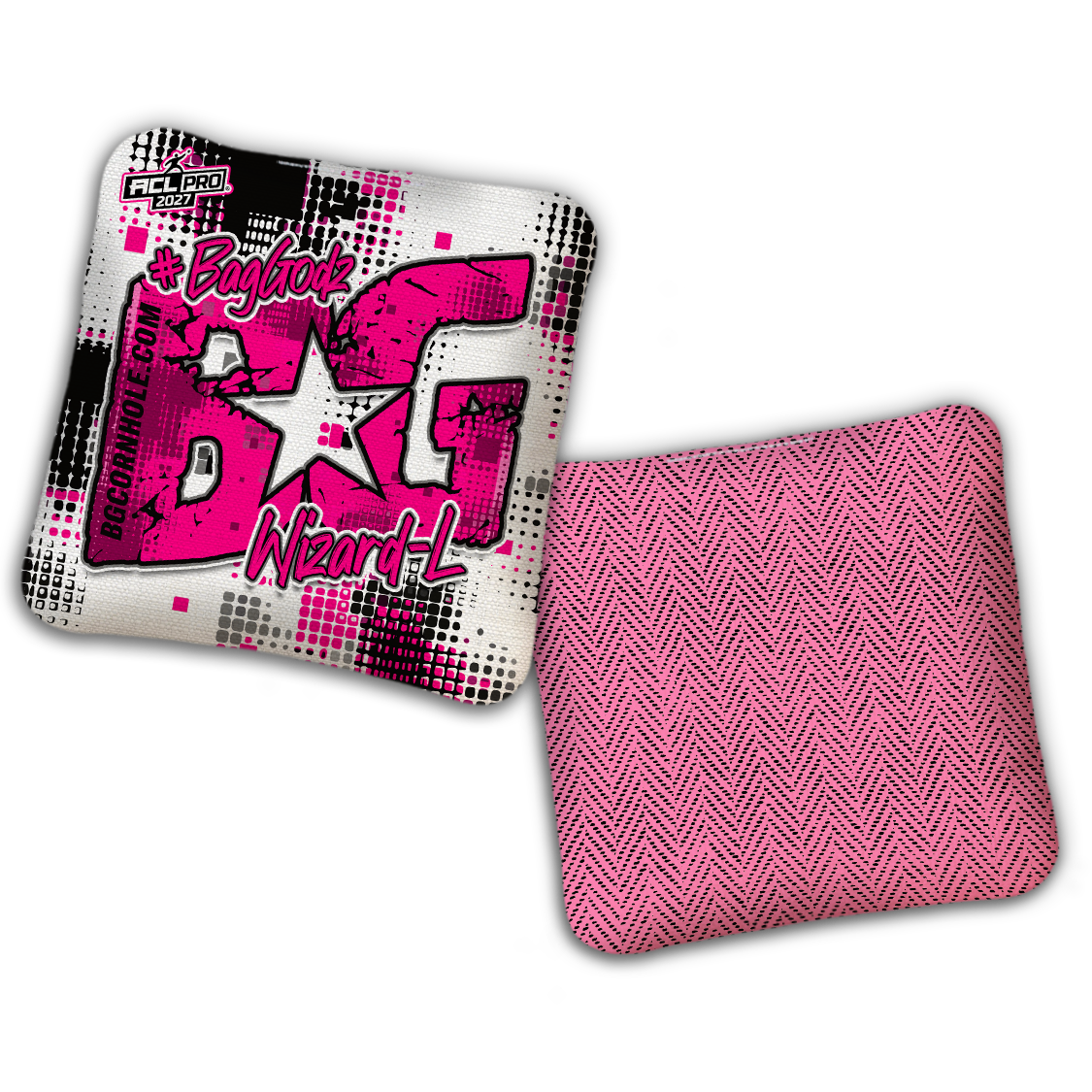 2027 ACL - BG Multiple Bag Models "PHANTOM GRID" - Pro Stamped Cornhole Bags - SET OF 4 BAGS