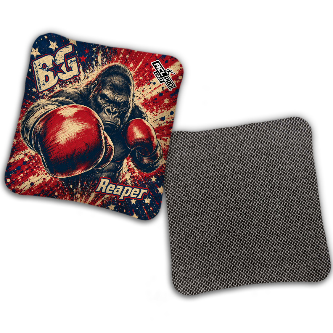 2027 ACL - BG Multiple Bag Models "AMERICAN FIGHTER" - Pro Stamped Cornhole Bags - SET OF 4 BAGS