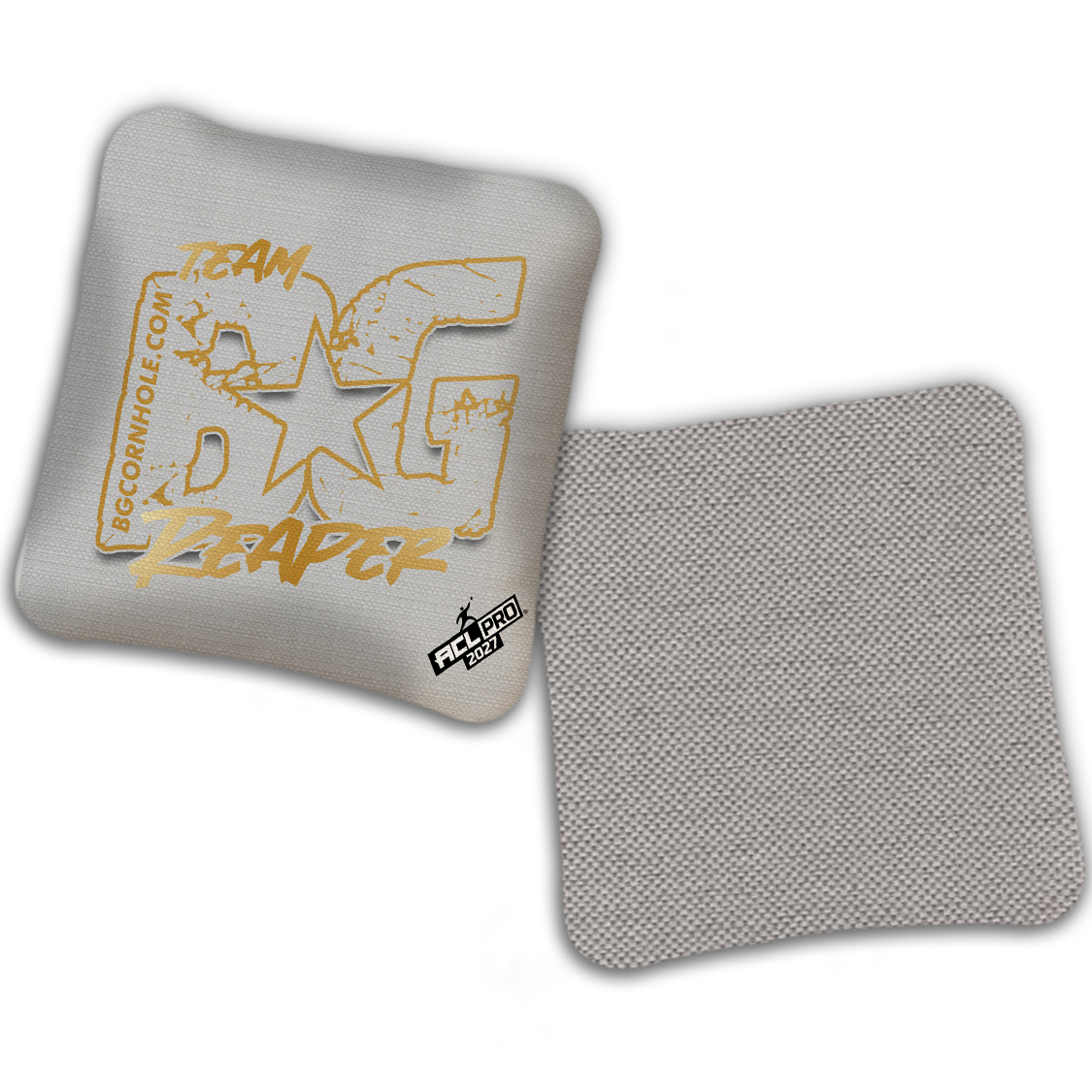 2027 ACL - BG Multiple Bag Models "OUTLINED TEAM BG" - Pro Stamped Cornhole Bags - SET OF 4 BAGS