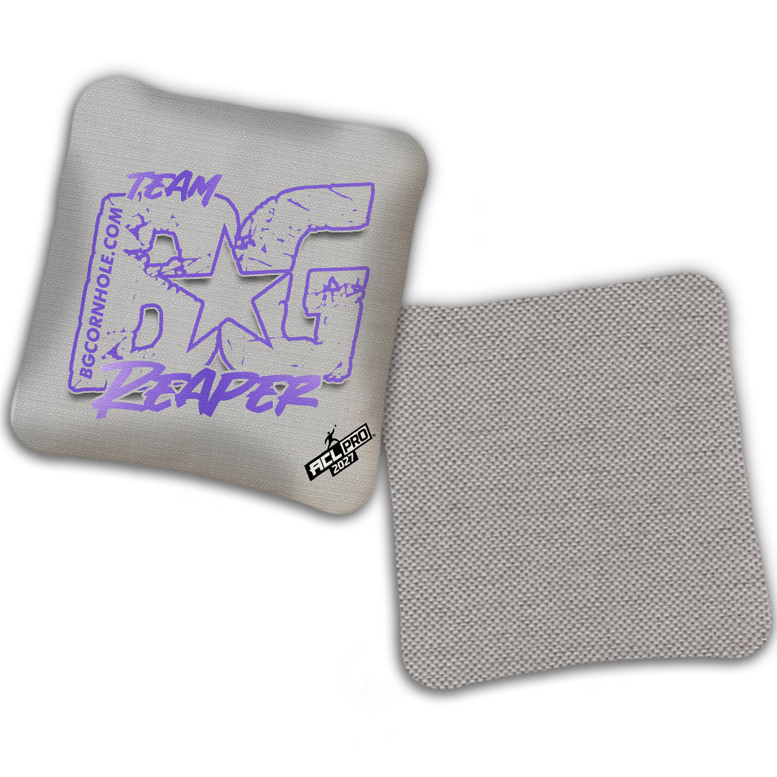 2027 ACL - BG Multiple Bag Models "OUTLINED TEAM BG" - Pro Stamped Cornhole Bags - SET OF 4 BAGS