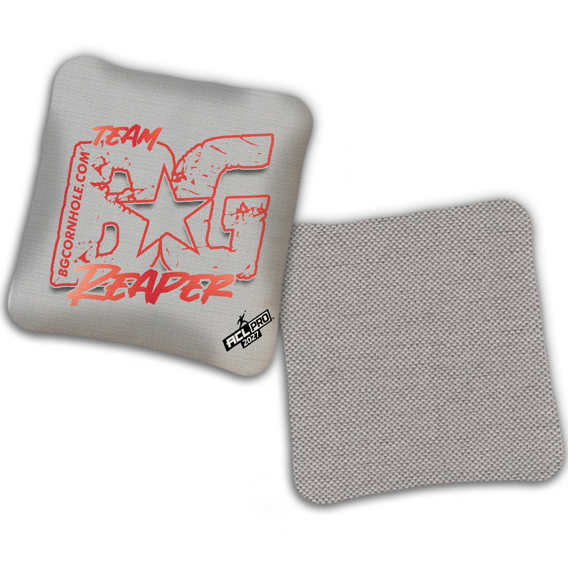 2027 ACL - BG Multiple Bag Models "OUTLINED TEAM BG" - Pro Stamped Cornhole Bags - SET OF 4 BAGS