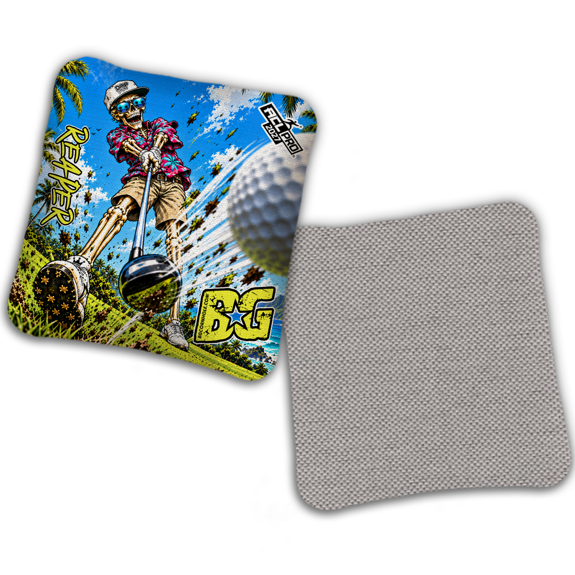 2027 Multiple Bag Models - DK x BG "ALWAYS GRINDING" - ACL Pro Stamped Cornhole Bags - Set of 4 Bags