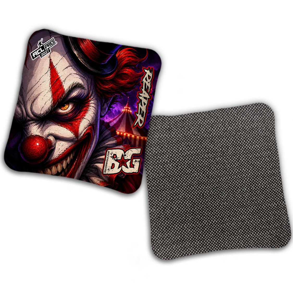2027 ACL - BG Multiple Bag Models "HAUNTED CIRCUS" - Pro Stamped Cornhole Bags - SET OF 4 BAGS