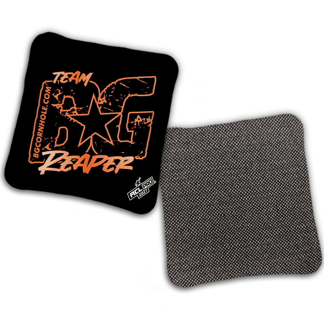 2027 ACL - BG Multiple Bag Models "OUTLINED TEAM BG" - Pro Stamped Cornhole Bags - SET OF 4 BAGS