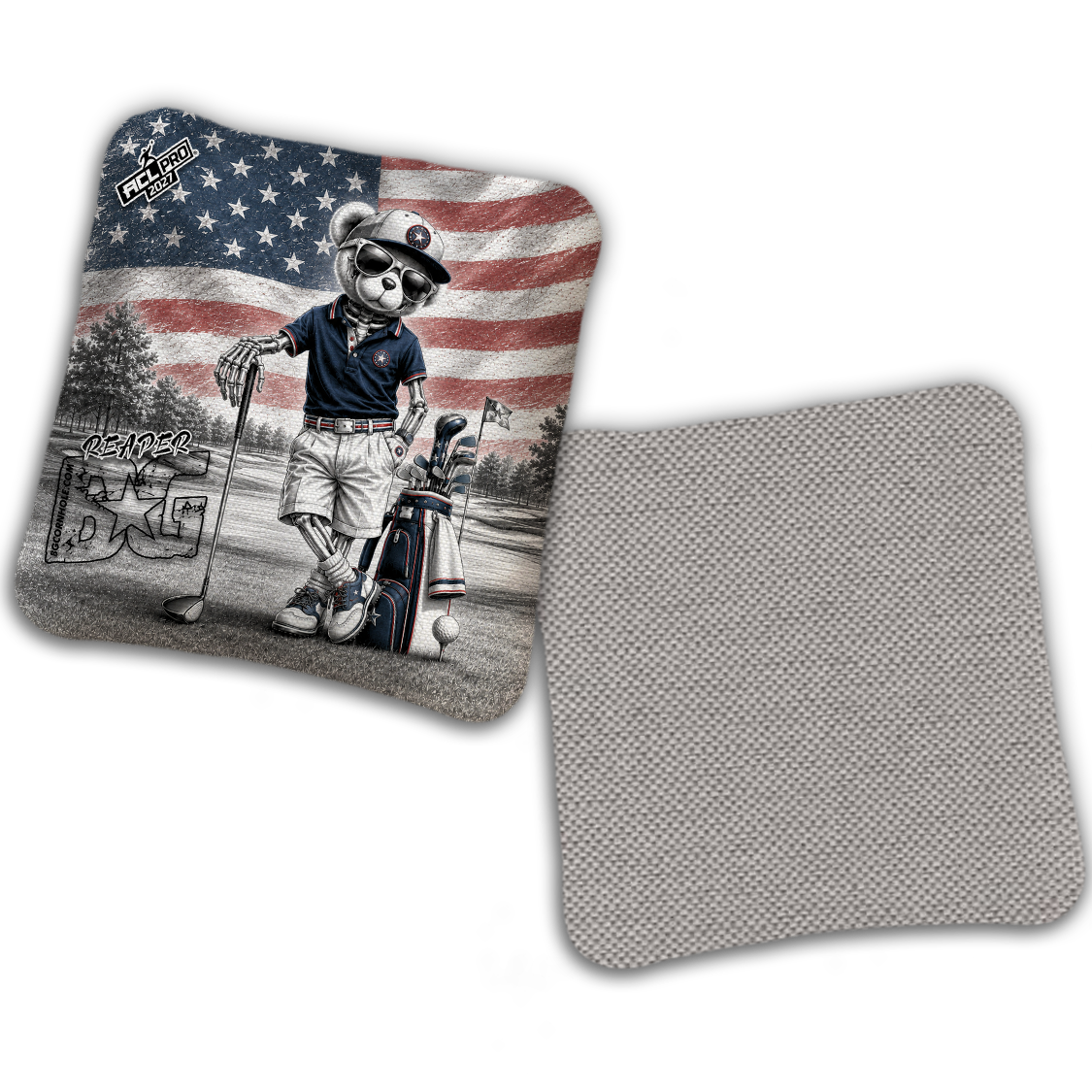 2027 ACL - BG Multiple Bag Models "FAIRWAY FREEDOM" - Pro Stamped Cornhole Bags - SET OF 4 BAGS