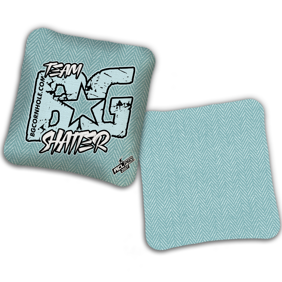 2027 ACL - BG SHATTER “ESPN THROWBACK COLORMATCH" - Pro Stamped Cornhole Bags - SET OF 4 BAGS