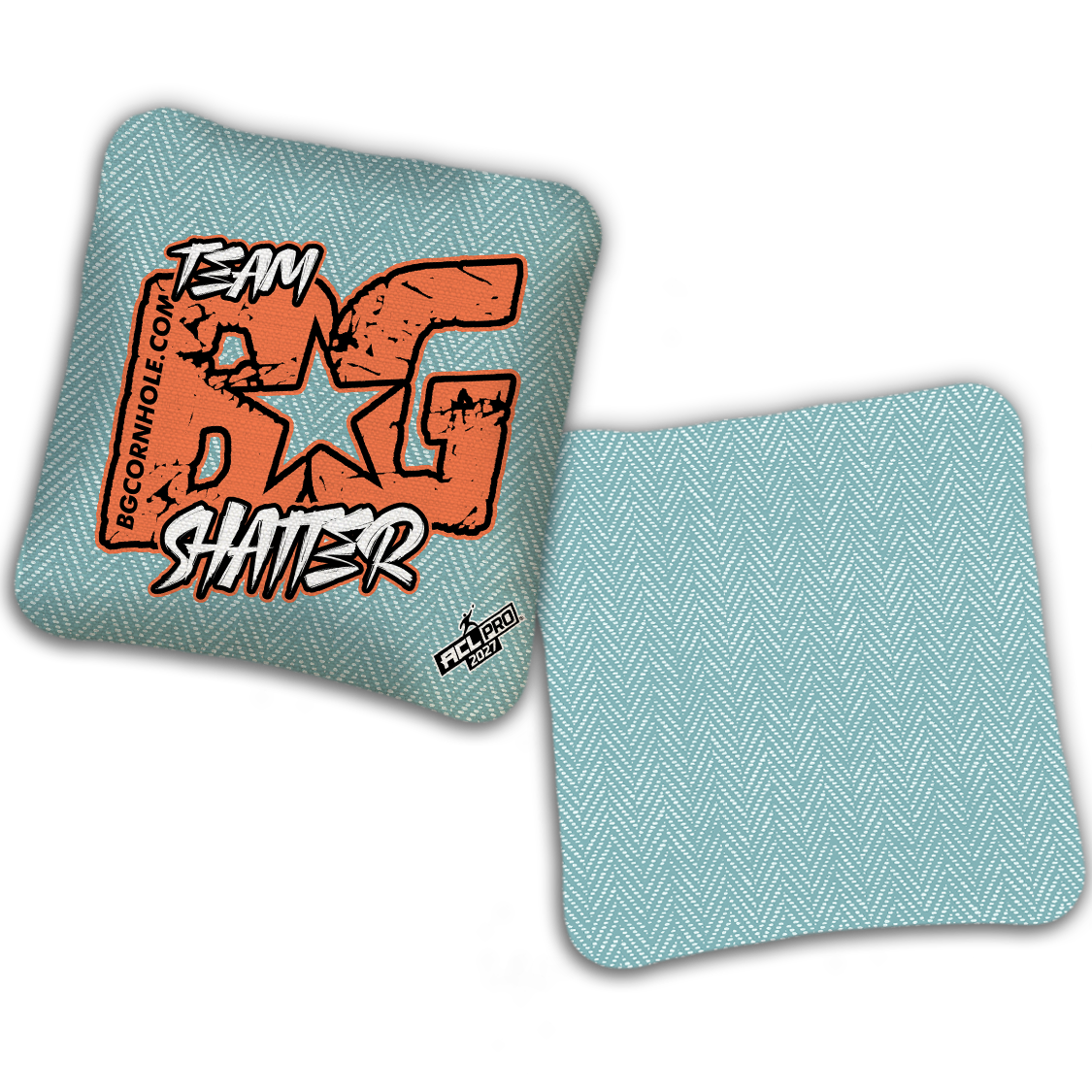 2027 ACL - BG SHATTER “ESPN THROWBACK COLORMATCH" - Pro Stamped Cornhole Bags - SET OF 4 BAGS