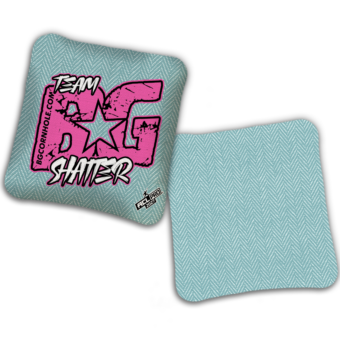 2027 ACL - BG SHATTER “ESPN THROWBACK COLORMATCH" - Pro Stamped Cornhole Bags - SET OF 4 BAGS