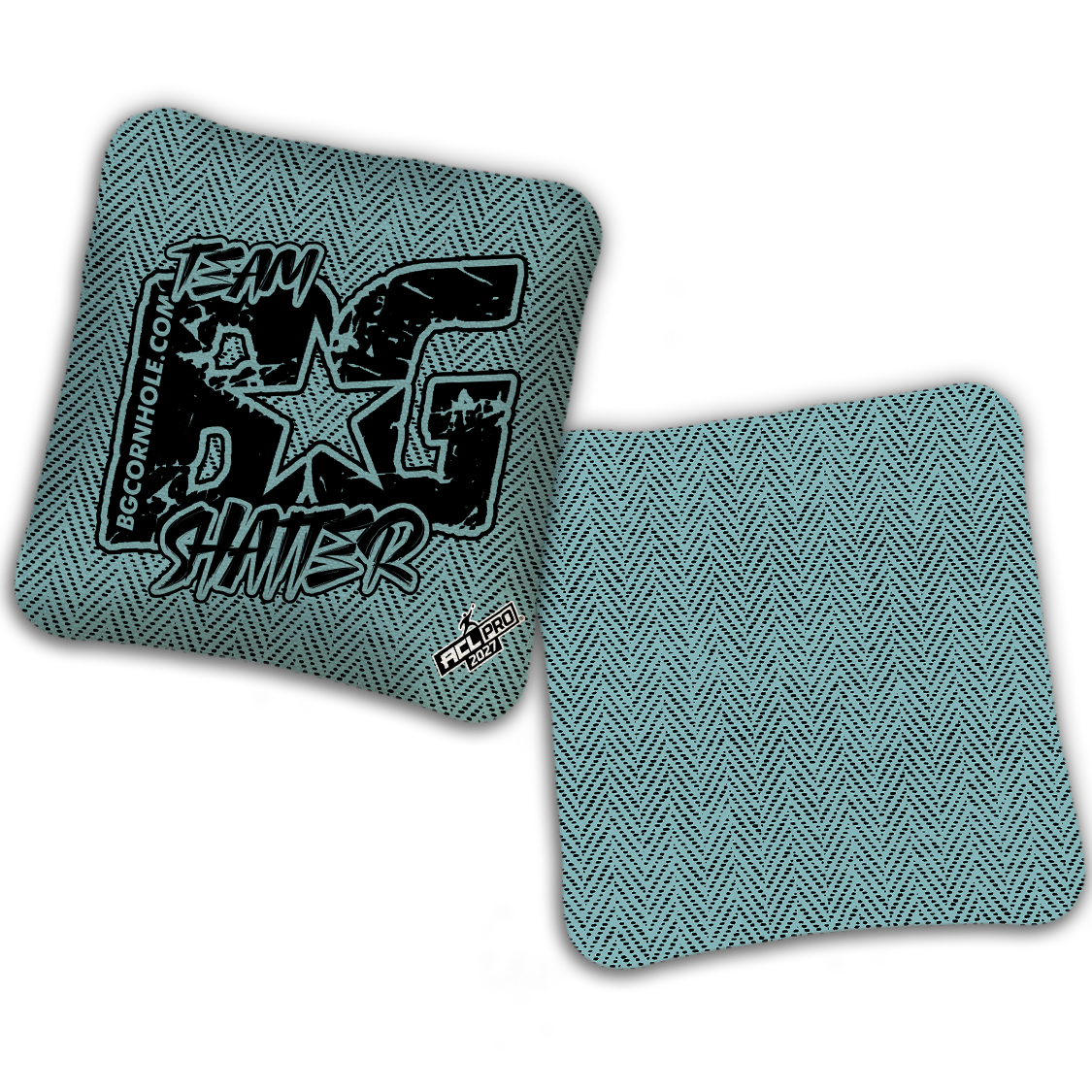 2027 ACL - BG SHATTER “ESPN THROWBACK COLORMATCH" - Pro Stamped Cornhole Bags - SET OF 4 BAGS