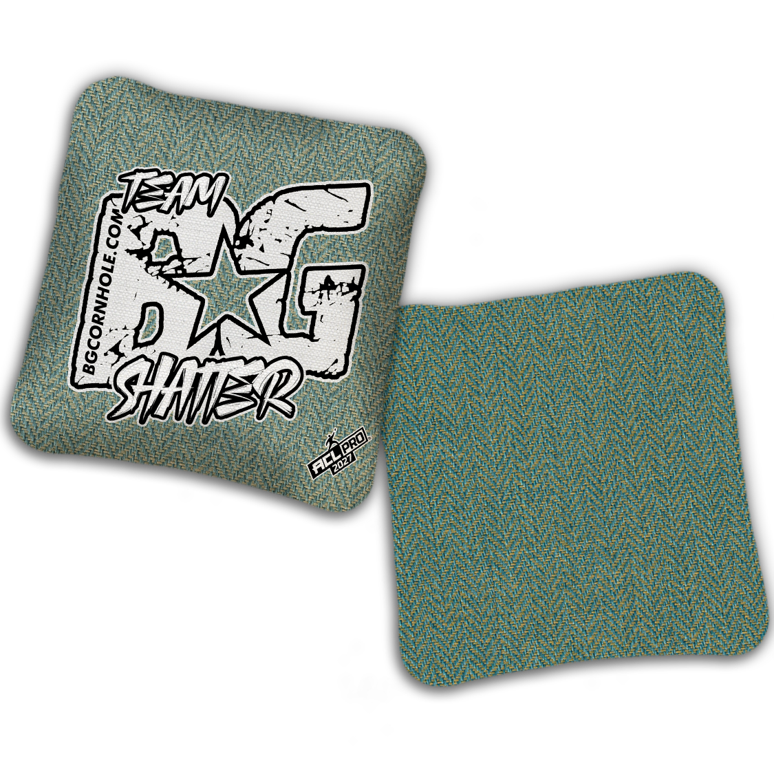 2027 ACL - BG SHATTER “ESPN THROWBACK COLORMATCH" - Pro Stamped Cornhole Bags - SET OF 4 BAGS