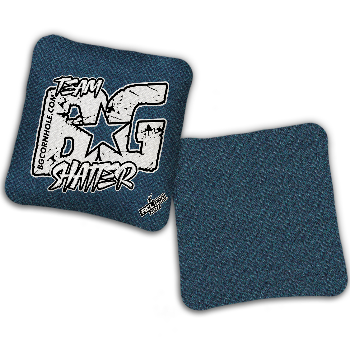 2027 ACL - BG SHATTER “ESPN THROWBACK COLORMATCH" - Pro Stamped Cornhole Bags - SET OF 4 BAGS