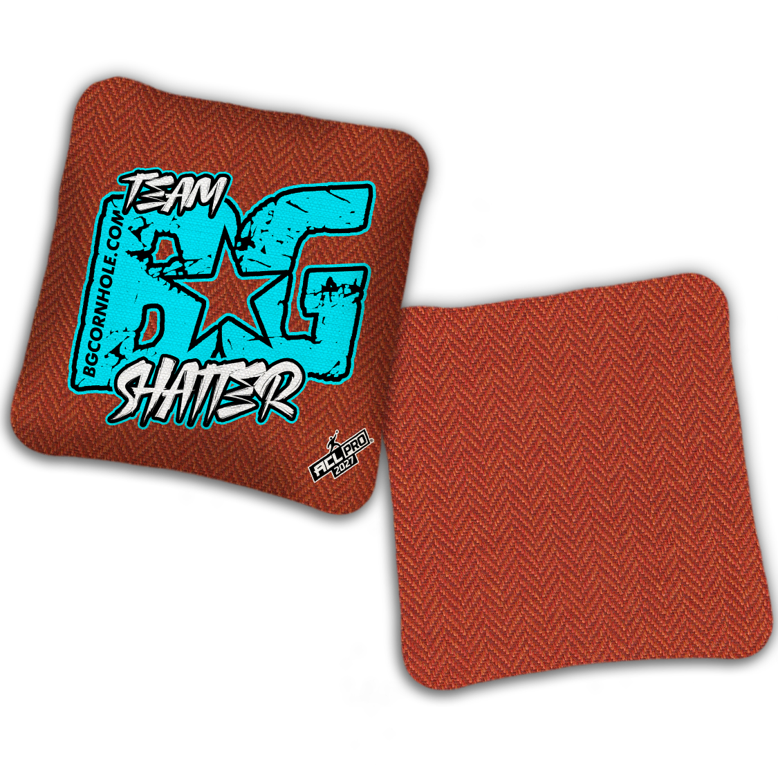2027 ACL - BG SHATTER “ESPN THROWBACK COLORMATCH" - Pro Stamped Cornhole Bags - SET OF 4 BAGS
