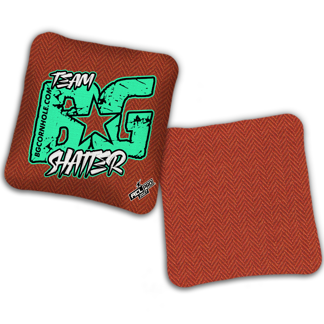 2027 ACL - BG SHATTER “ESPN THROWBACK COLORMATCH" - Pro Stamped Cornhole Bags - SET OF 4 BAGS
