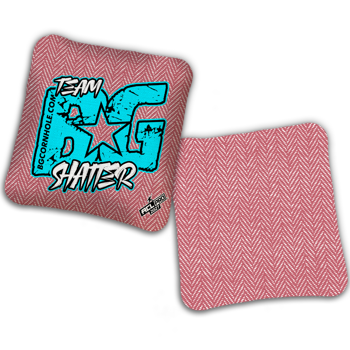 2027 ACL - BG SHATTER “ESPN THROWBACK COLORMATCH" - Pro Stamped Cornhole Bags - SET OF 4 BAGS
