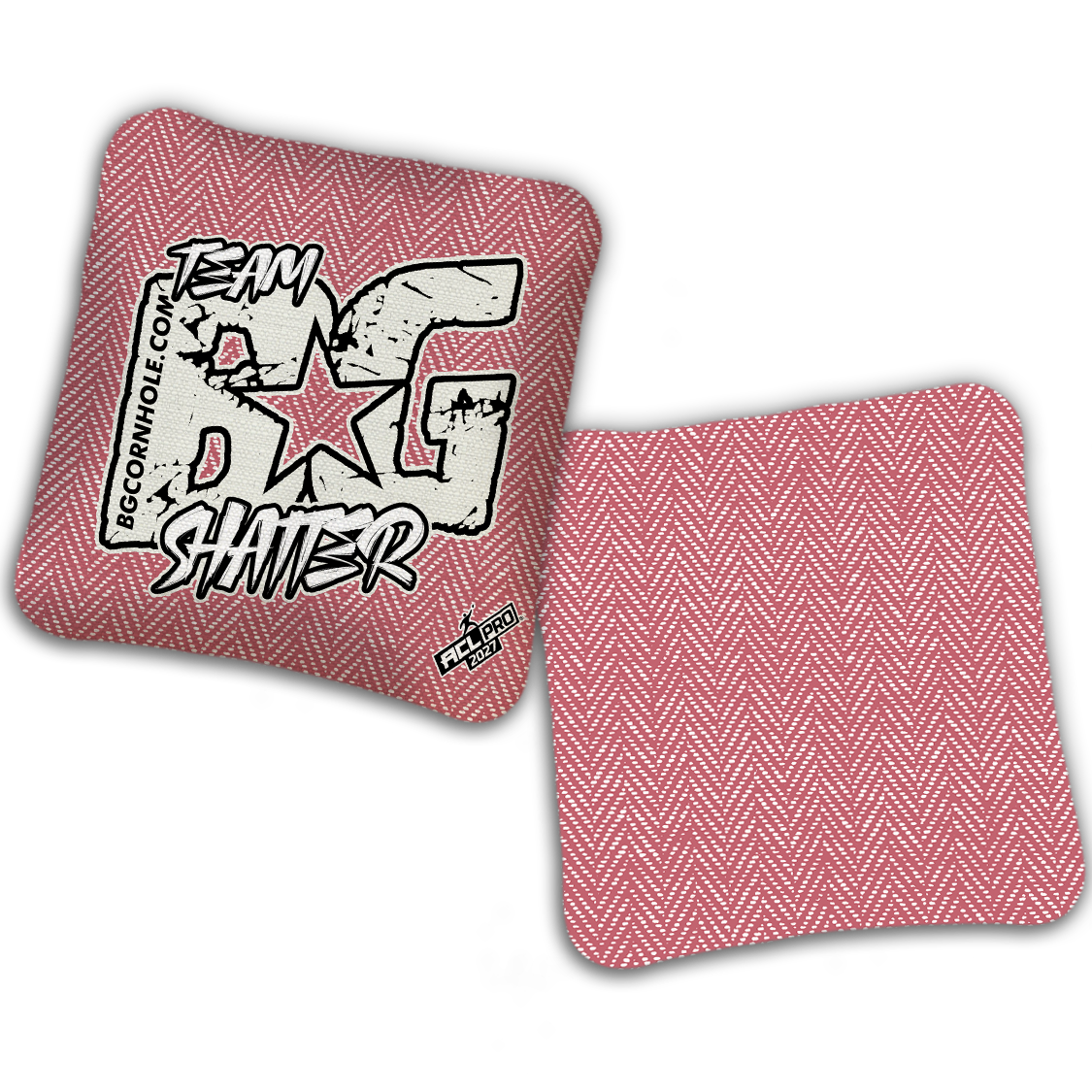 2027 ACL - BG SHATTER “ESPN THROWBACK COLORMATCH" - Pro Stamped Cornhole Bags - SET OF 4 BAGS