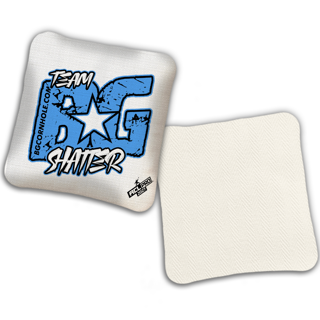 2027 ACL - BG SHATTER “ESPN THROWBACK COLORMATCH" - Pro Stamped Cornhole Bags - SET OF 4 BAGS