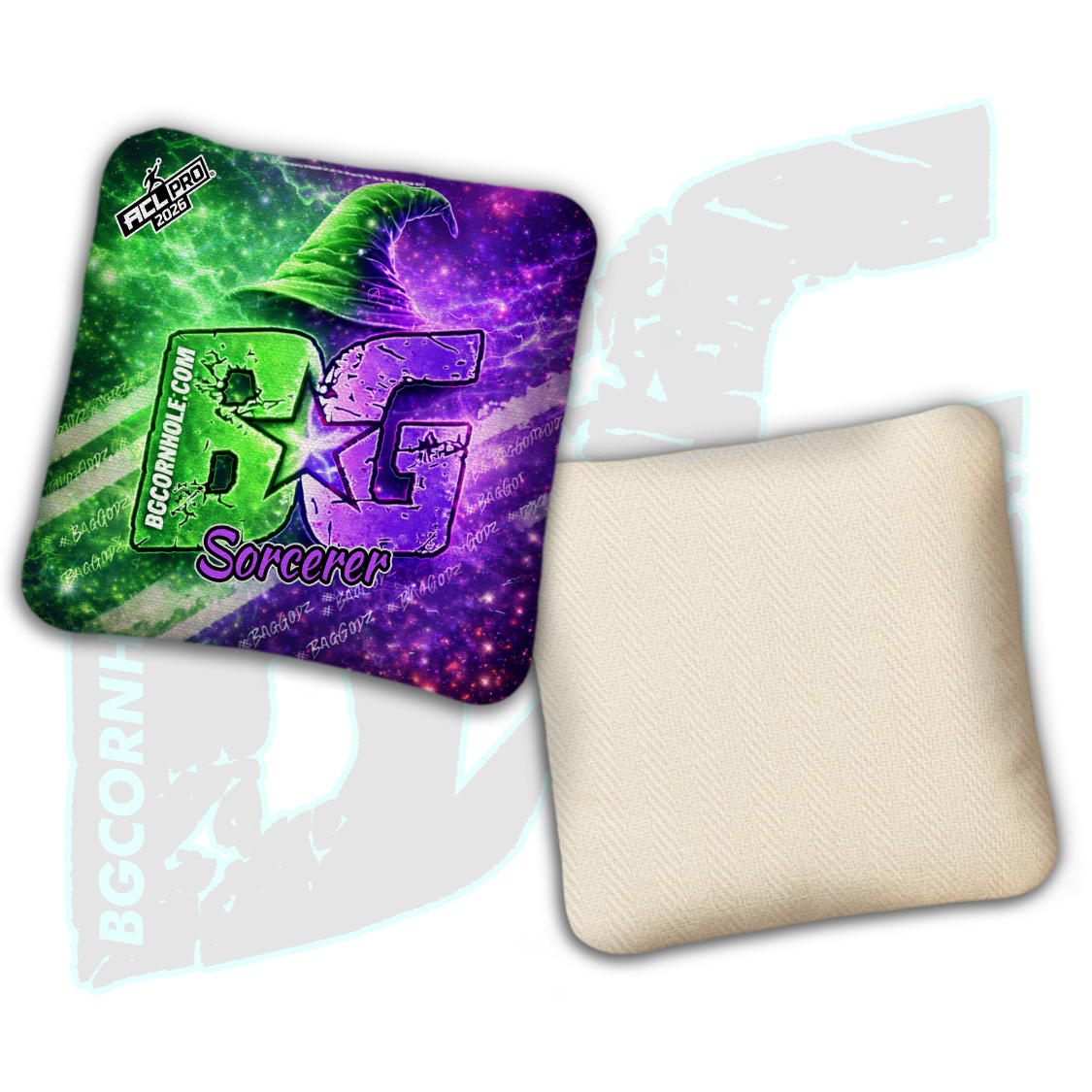 2026 BG Multiple Bag Models "Cosmic Hat" - ACL Pro Stamped Cornhole Bags - SET OF 4 BAGS