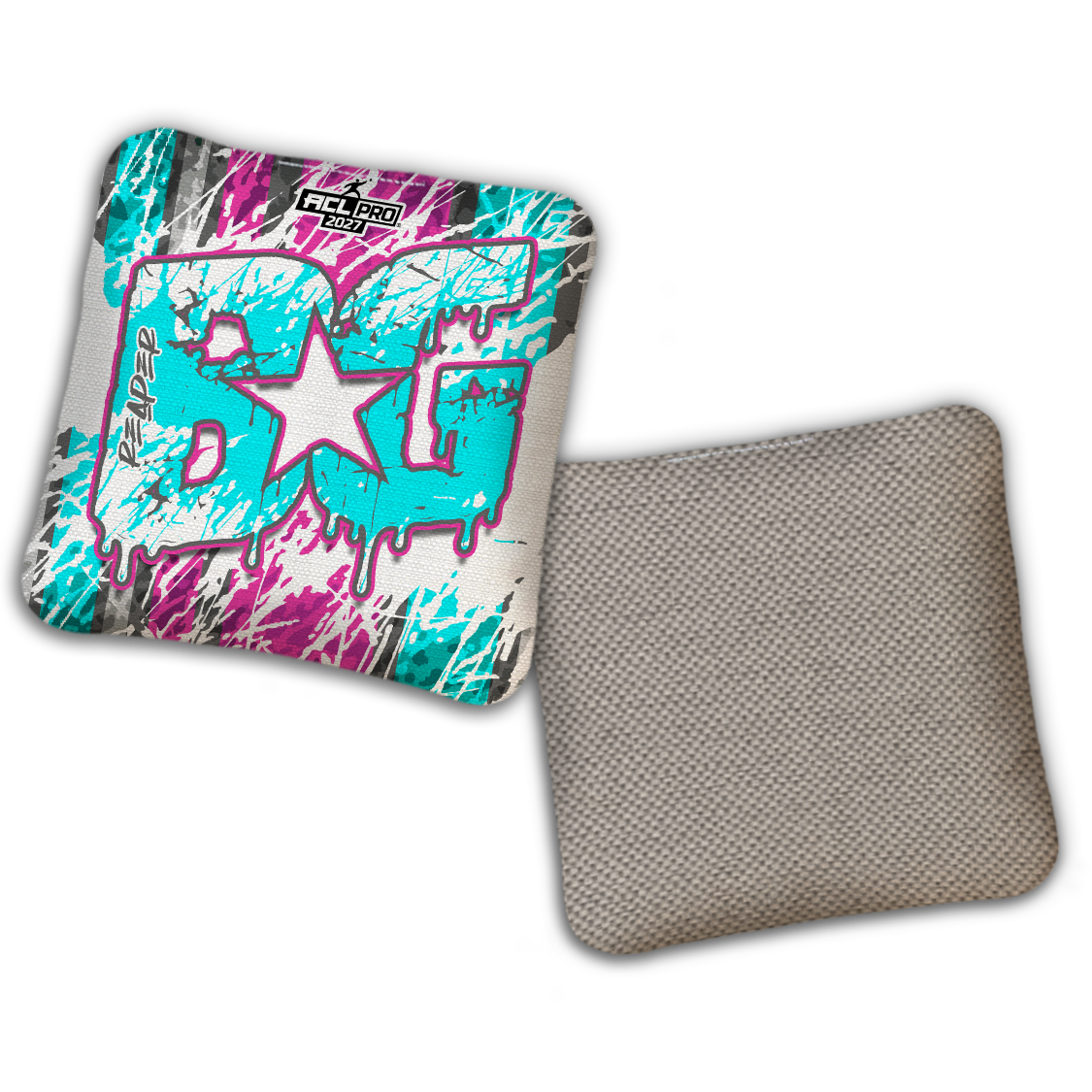 2027 ACL - BG Multiple Bag Models "SPLASH ZONE" - Pro Stamped Cornhole Bags - SET OF 4 BAGS
