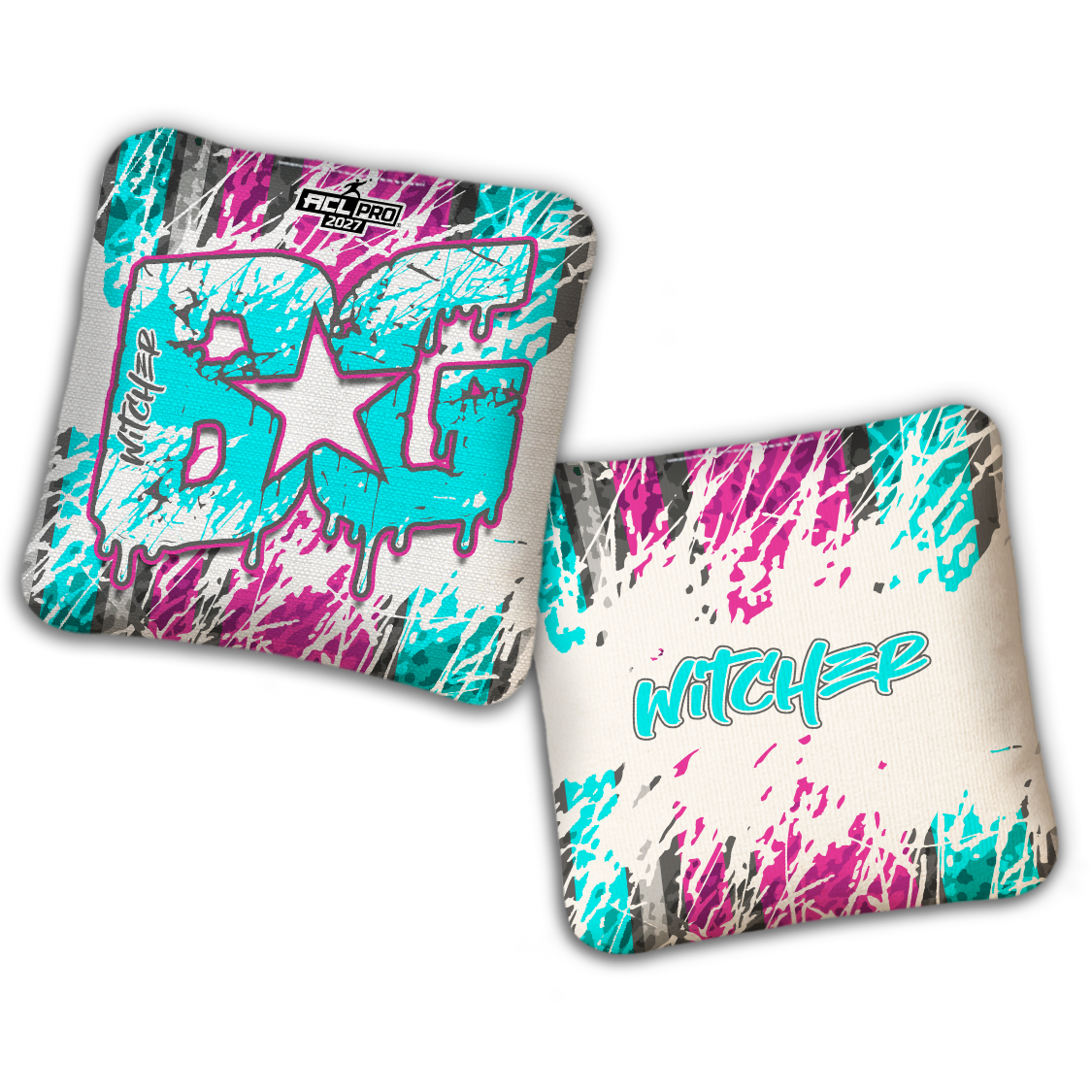 2027 ACL - BG Multiple Bag Models "SPLASH ZONE" - Pro Stamped Cornhole Bags - SET OF 4 BAGS