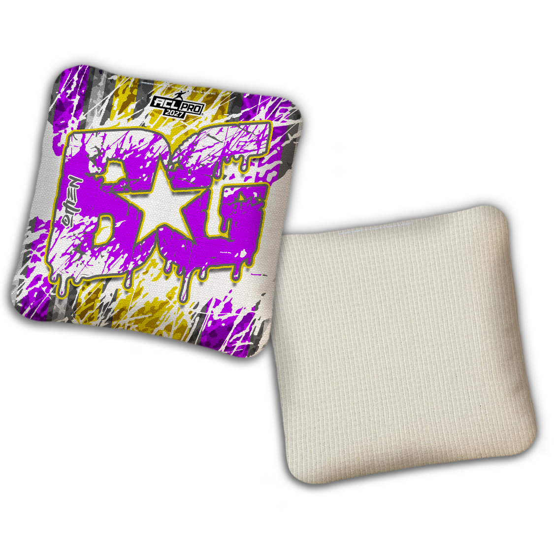 2027 ACL - BG Multiple Bag Models "SPLASH ZONE" - Pro Stamped Cornhole Bags - SET OF 4 BAGS