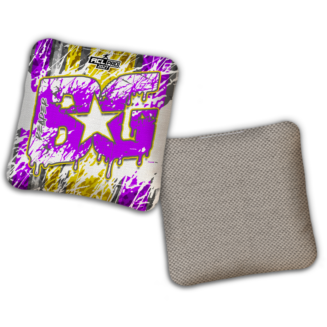2027 ACL - BG Multiple Bag Models "SPLASH ZONE" - Pro Stamped Cornhole Bags - SET OF 4 BAGS
