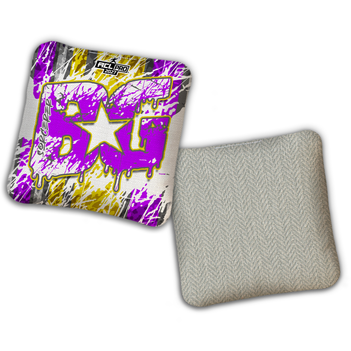 2027 ACL - BG Multiple Bag Models "SPLASH ZONE" - Pro Stamped Cornhole Bags - SET OF 4 BAGS