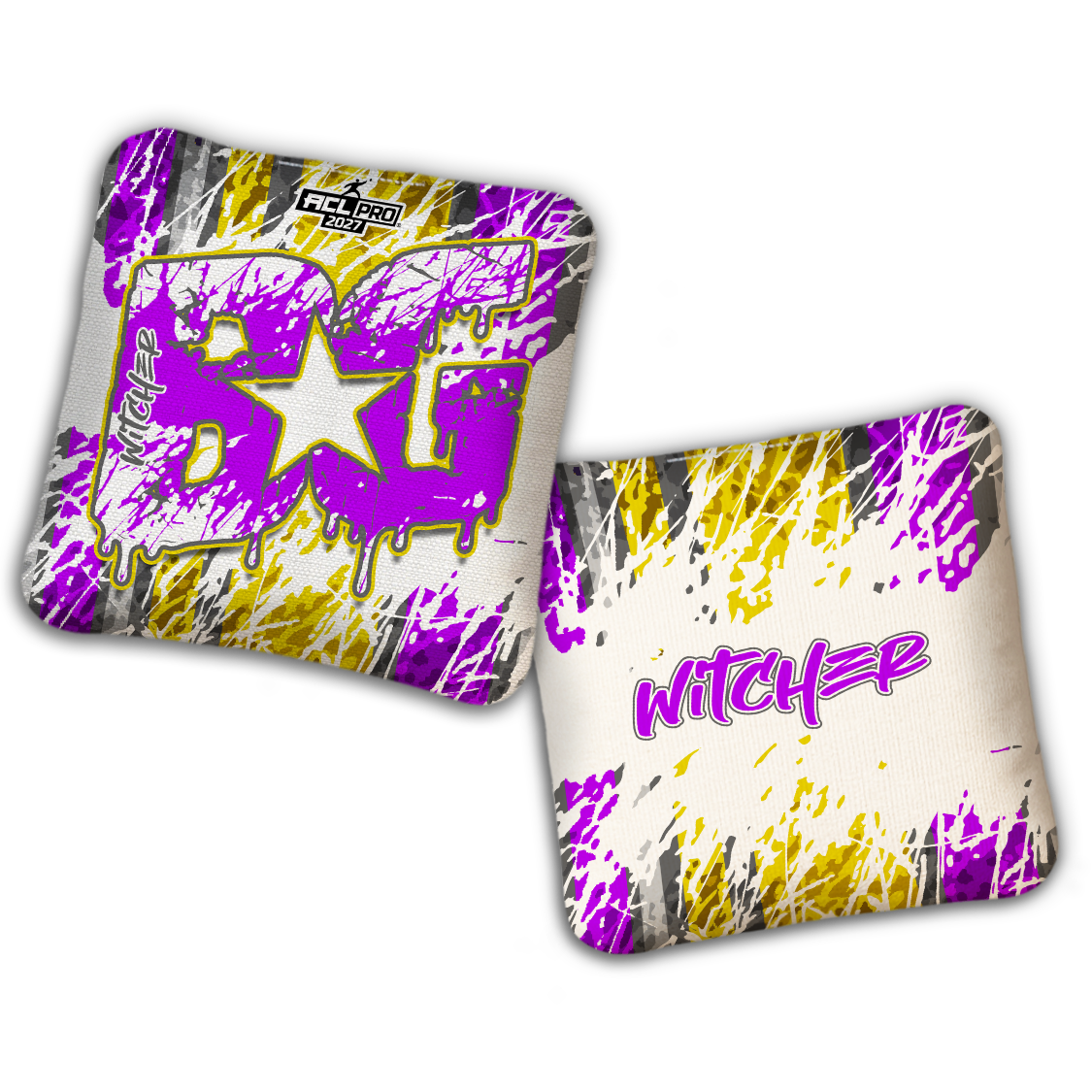 2027 ACL - BG Multiple Bag Models "SPLASH ZONE" - Pro Stamped Cornhole Bags - SET OF 4 BAGS