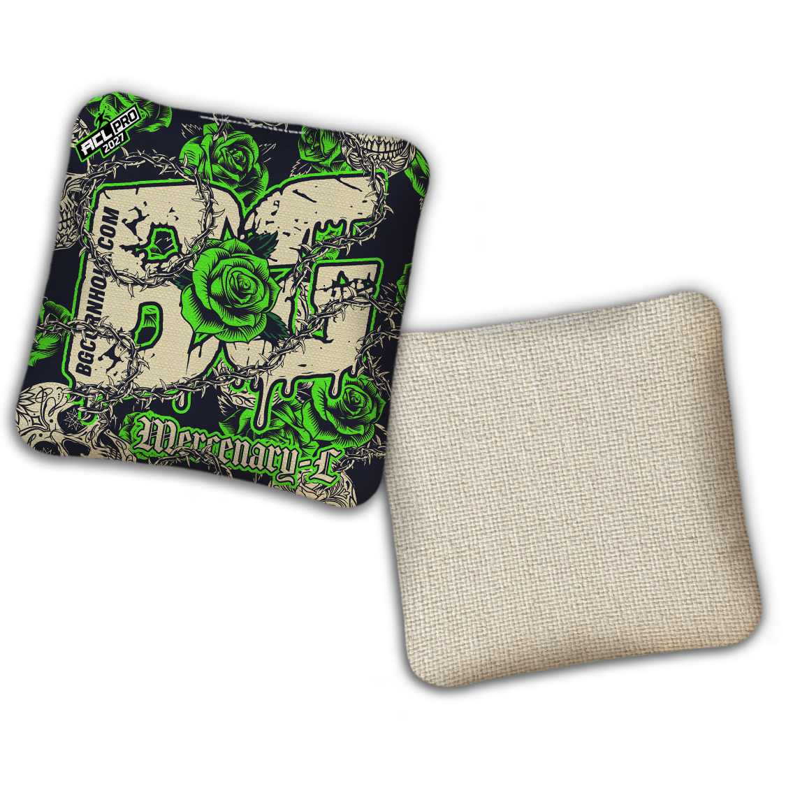 2027 ACL - BG Multiple Bag Models "THORNS AND ROSES" - Pro Stamped Cornhole Bags - SET OF 4 BAGS