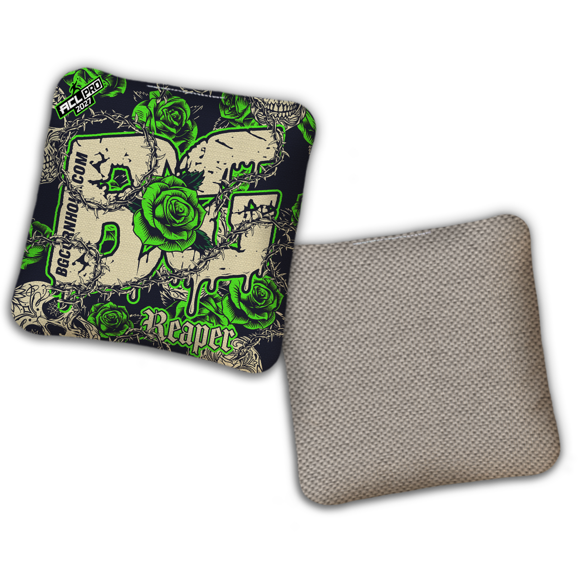 2027 ACL - BG Multiple Bag Models "THORNS AND ROSES" - Pro Stamped Cornhole Bags - SET OF 4 BAGS