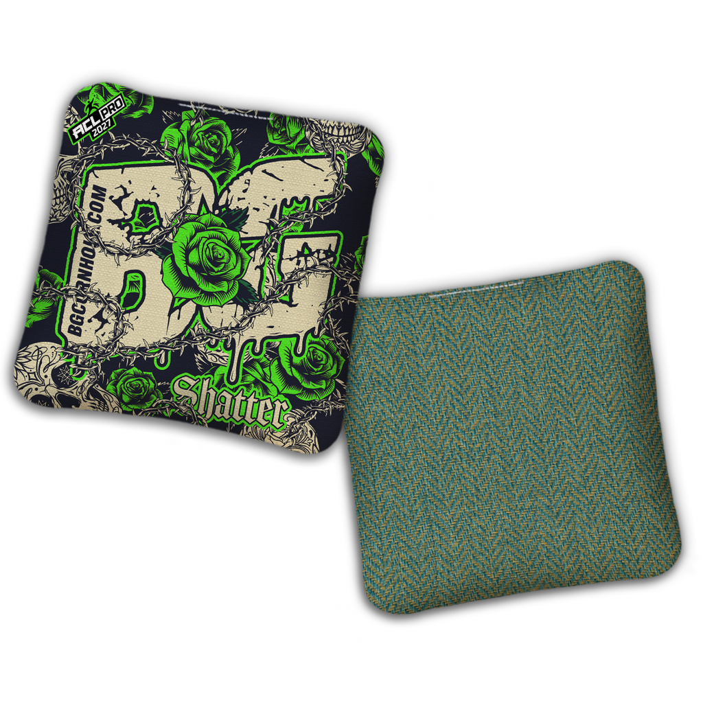 2027 ACL - BG Multiple Bag Models "THORNS AND ROSES" - Pro Stamped Cornhole Bags - SET OF 4 BAGS