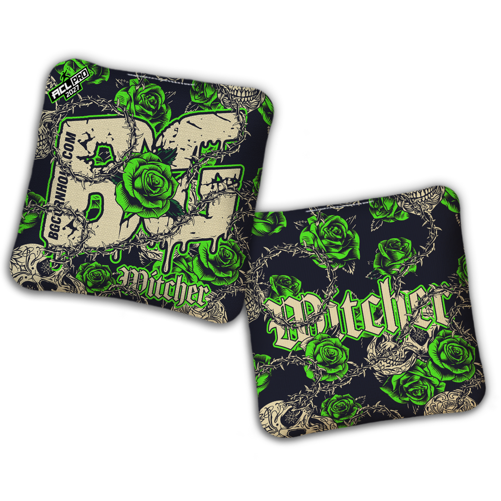 2027 ACL - BG Multiple Bag Models "THORNS AND ROSES" - Pro Stamped Cornhole Bags - SET OF 4 BAGS