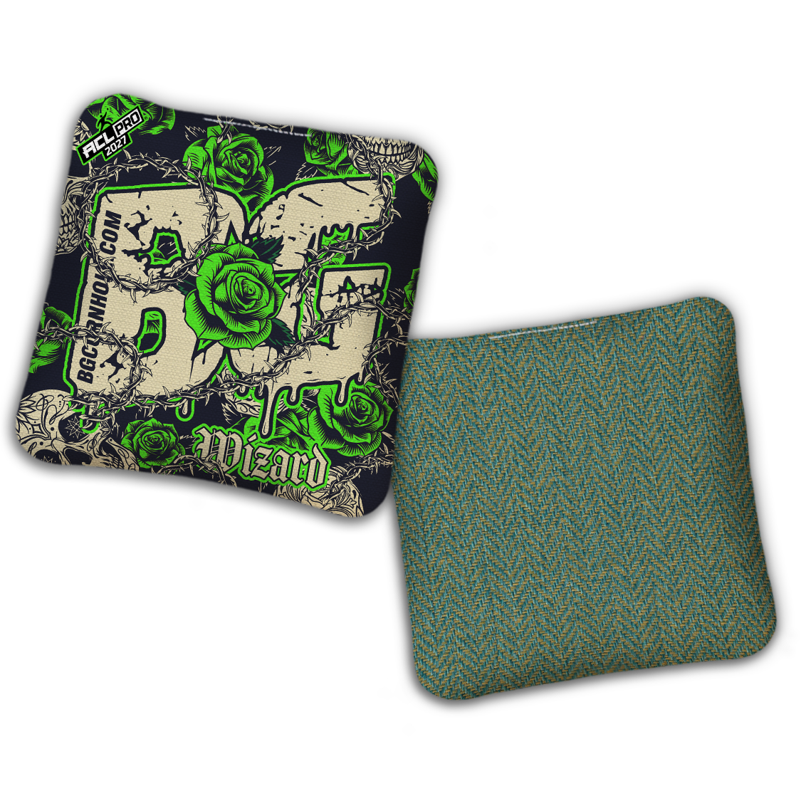 2027 ACL - BG Multiple Bag Models "THORNS AND ROSES" - Pro Stamped Cornhole Bags - SET OF 4 BAGS