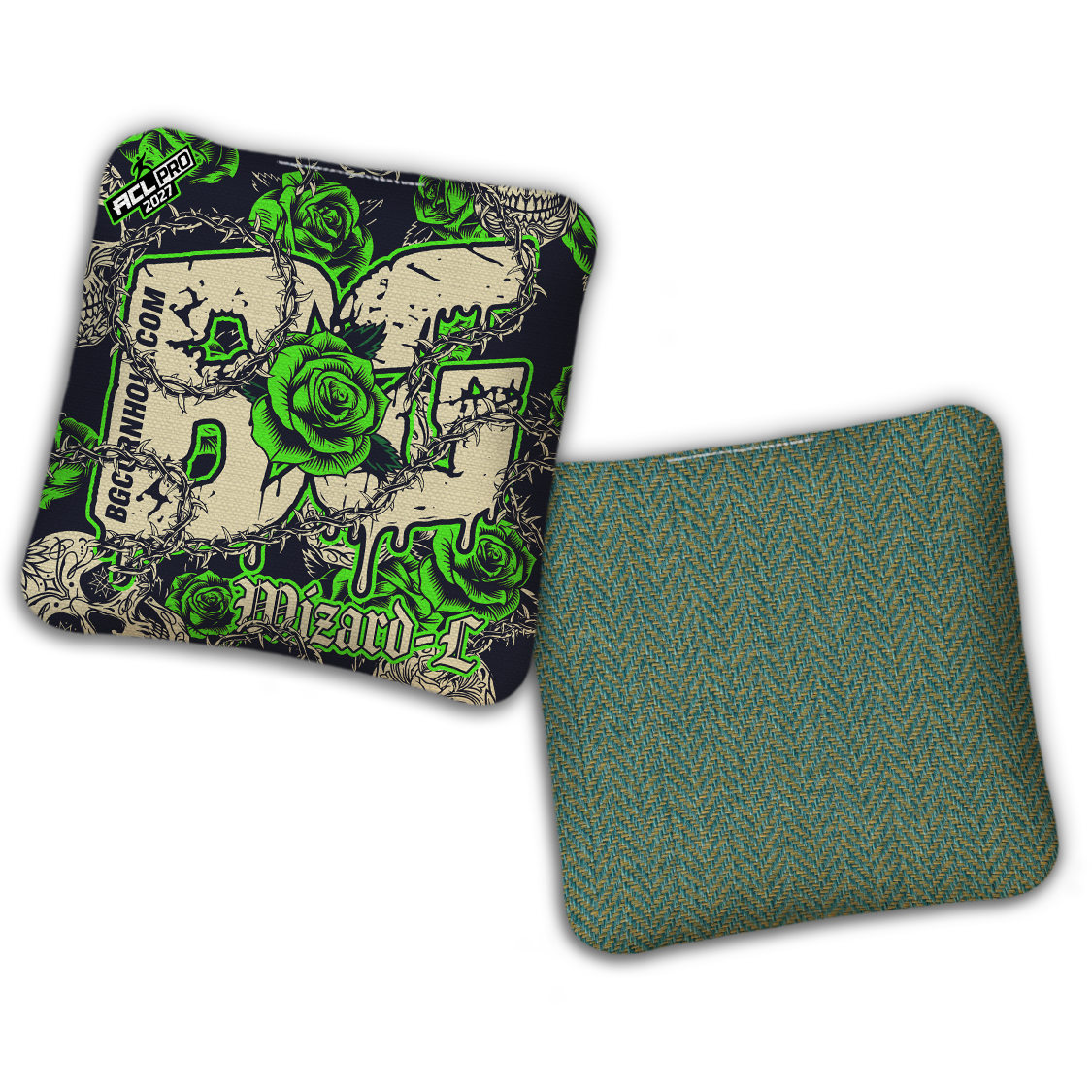 2027 ACL - BG Multiple Bag Models "THORNS AND ROSES" - Pro Stamped Cornhole Bags - SET OF 4 BAGS