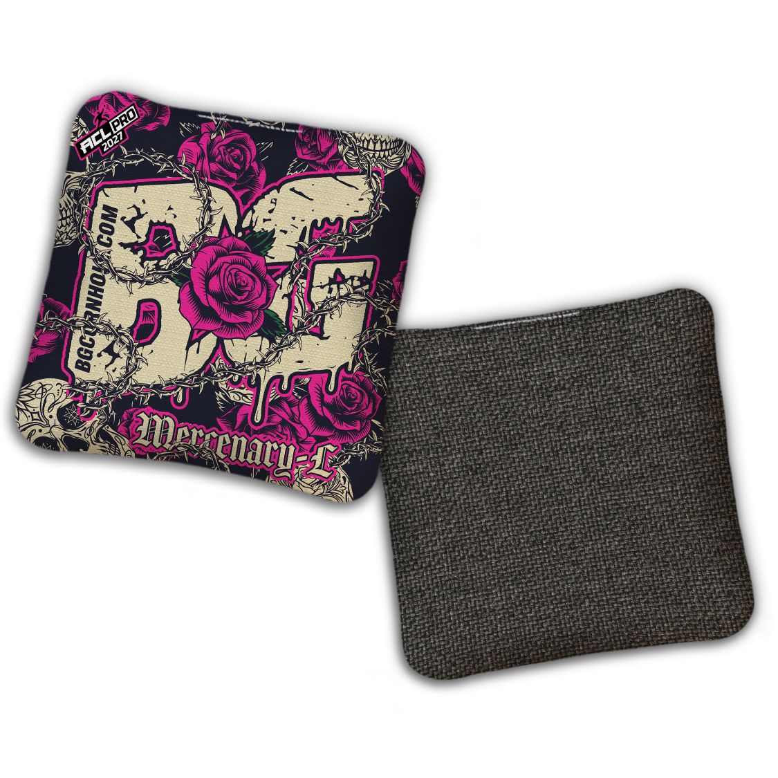 2027 ACL - BG Multiple Bag Models "THORNS AND ROSES" - Pro Stamped Cornhole Bags - SET OF 4 BAGS