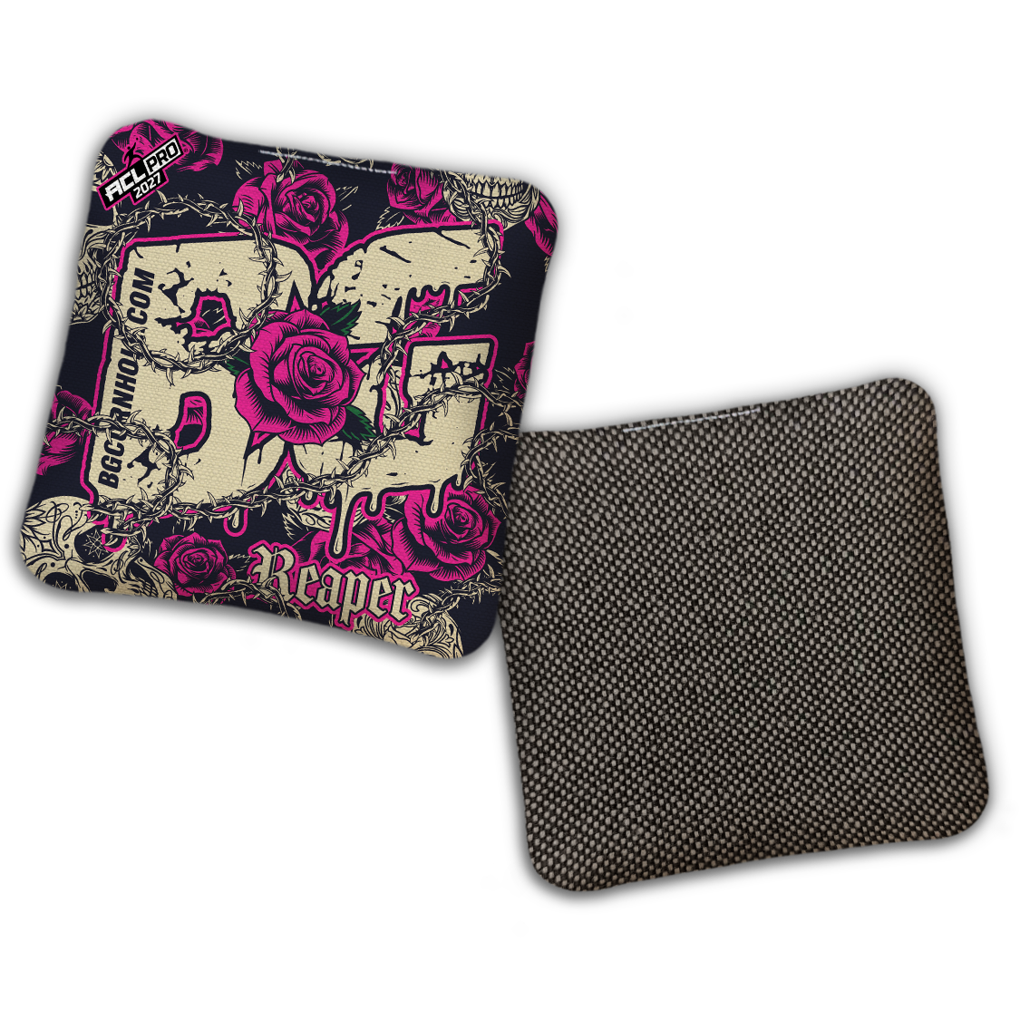2027 ACL - BG Multiple Bag Models "THORNS AND ROSES" - Pro Stamped Cornhole Bags - SET OF 4 BAGS