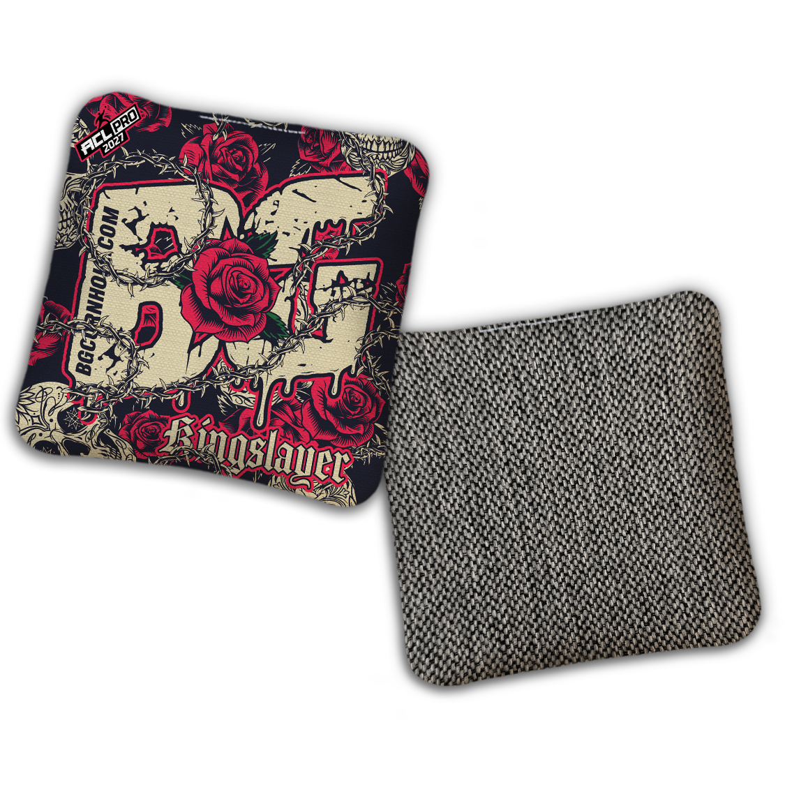 2027 ACL - BG Multiple Bag Models "THORNS AND ROSES" - Pro Stamped Cornhole Bags - SET OF 4 BAGS