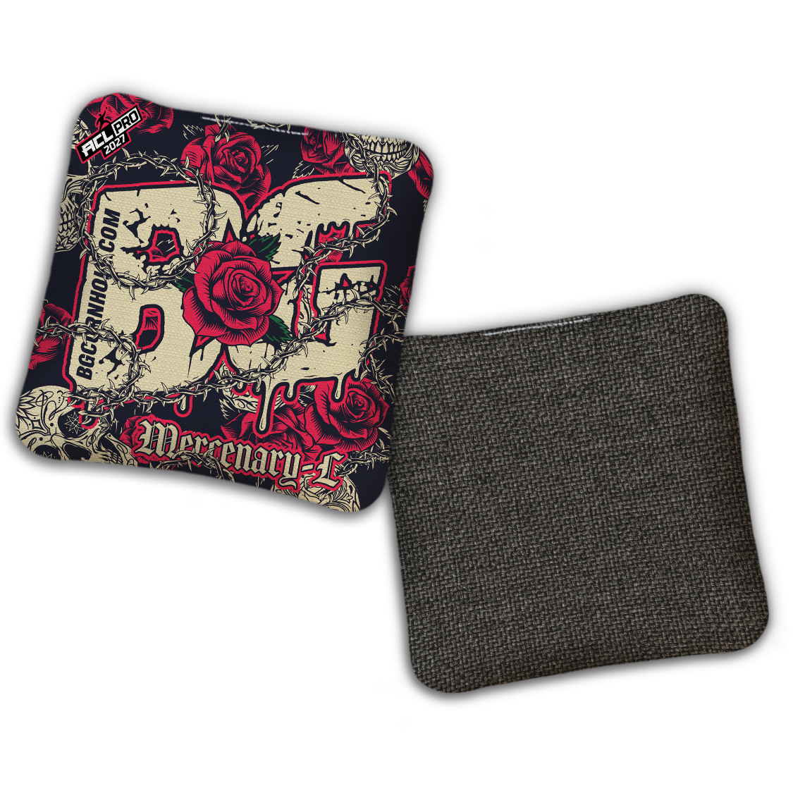 2027 ACL - BG Multiple Bag Models "THORNS AND ROSES" - Pro Stamped Cornhole Bags - SET OF 4 BAGS