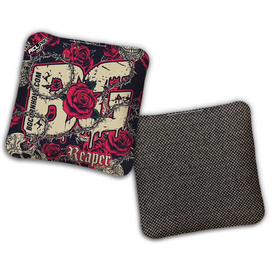 2027 ACL - BG Multiple Bag Models "THORNS AND ROSES" - Pro Stamped Cornhole Bags - SET OF 4 BAGS