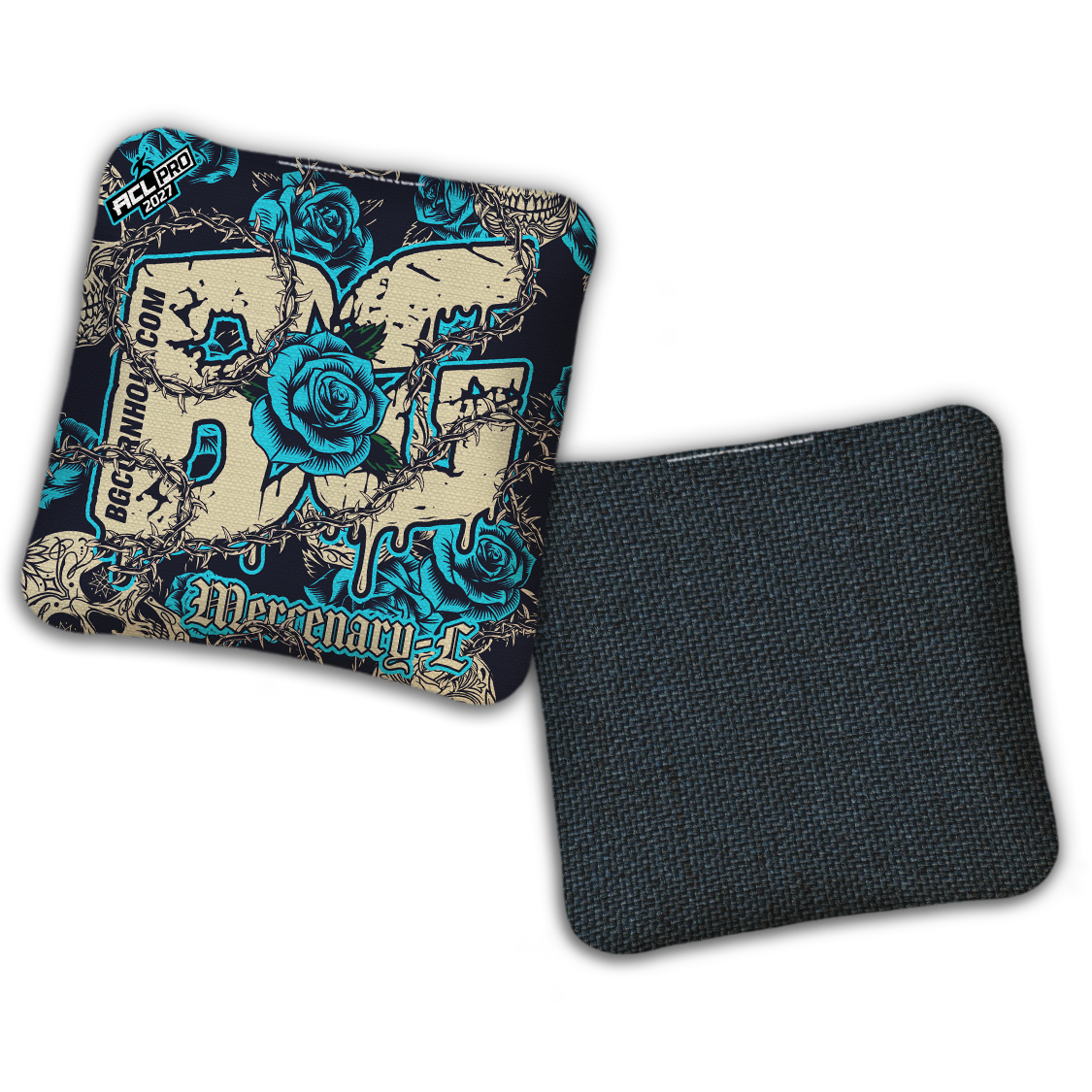 2027 ACL - BG Multiple Bag Models "THORNS AND ROSES" - Pro Stamped Cornhole Bags - SET OF 4 BAGS
