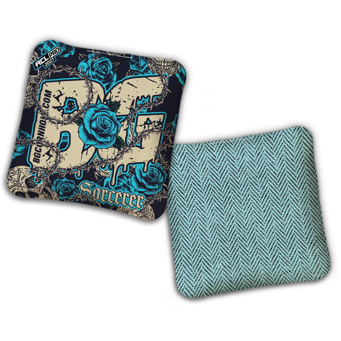 2027 ACL - BG Multiple Bag Models "THORNS AND ROSES" - Pro Stamped Cornhole Bags - SET OF 4 BAGS