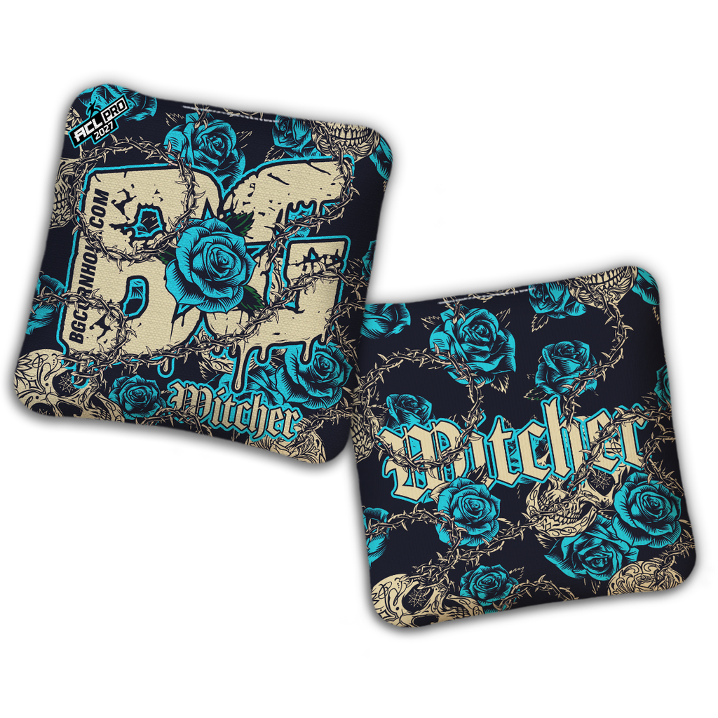 2027 ACL - BG Multiple Bag Models "THORNS AND ROSES" - Pro Stamped Cornhole Bags - SET OF 4 BAGS