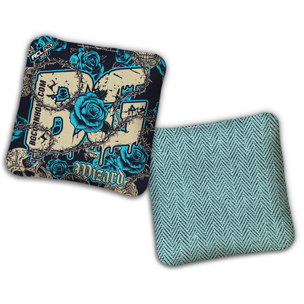 2027 ACL - BG Multiple Bag Models "THORNS AND ROSES" - Pro Stamped Cornhole Bags - SET OF 4 BAGS