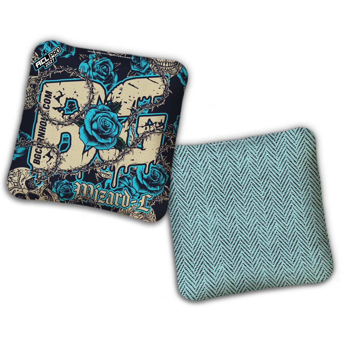 2027 ACL - BG Multiple Bag Models "THORNS AND ROSES" - Pro Stamped Cornhole Bags - SET OF 4 BAGS