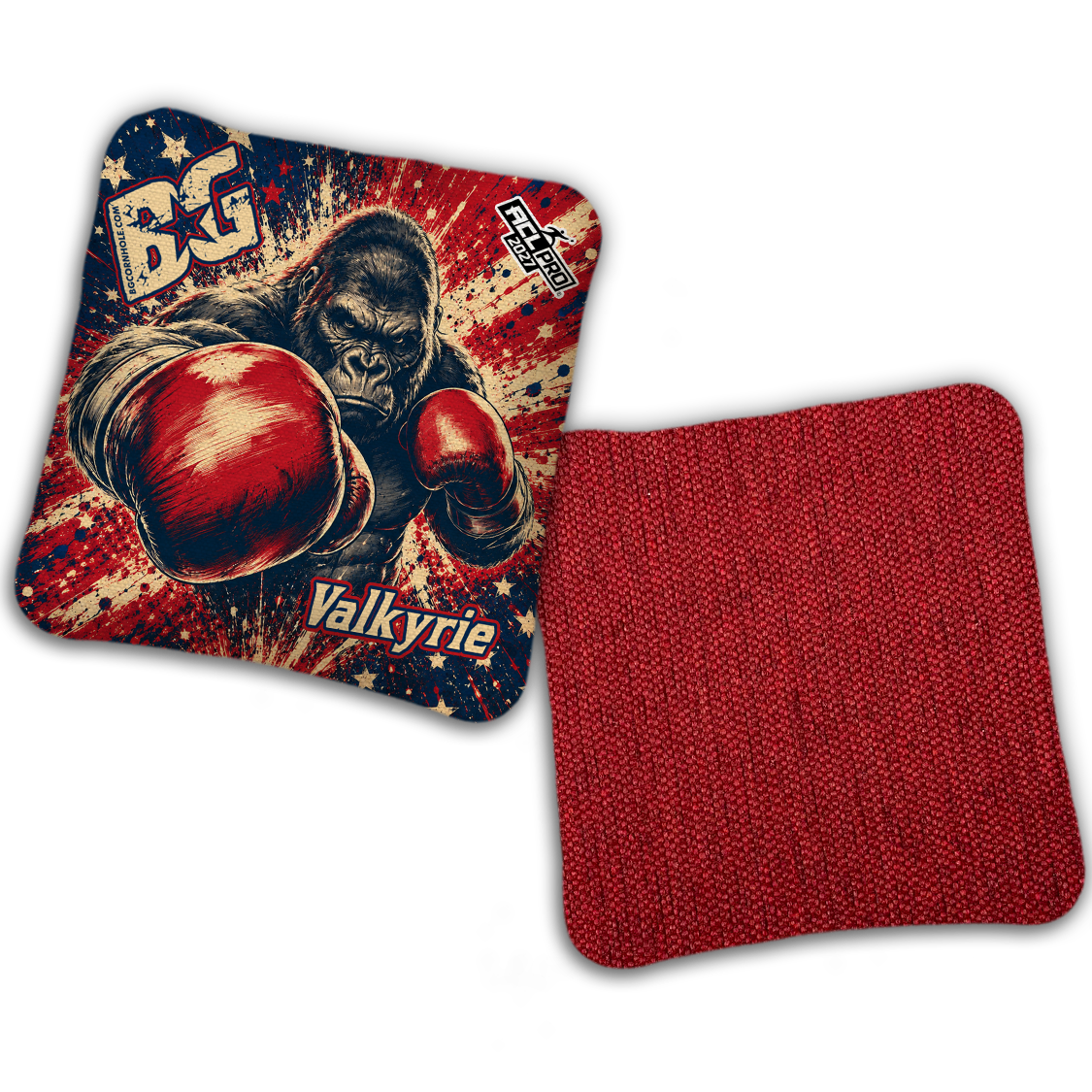 2027 ACL - BG Multiple Bag Models "AMERICAN FIGHTER" - Pro Stamped Cornhole Bags - SET OF 4 BAGS